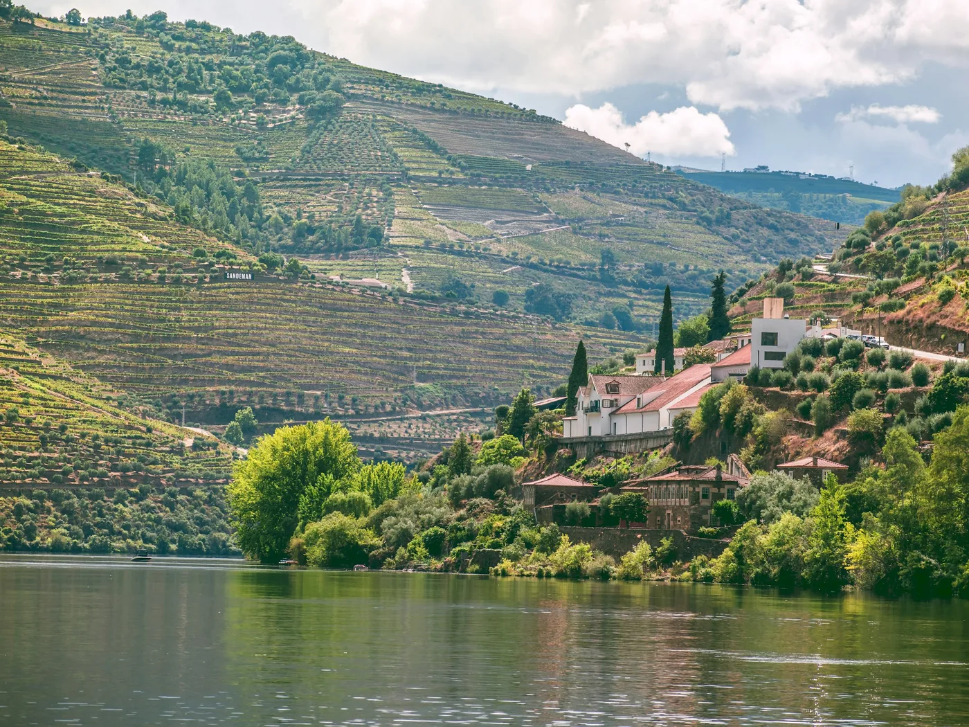 The Douro river winding through the valley